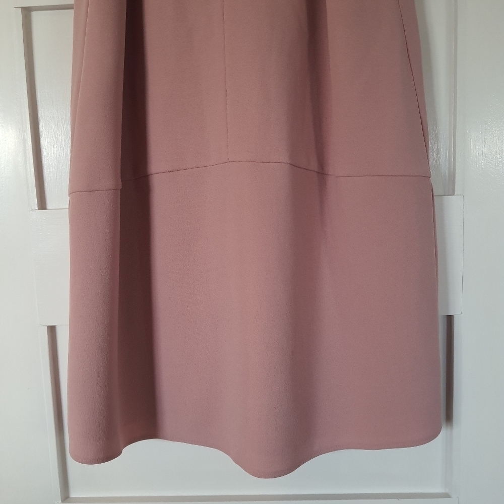 Sam Edelman Keyhole Straight Shift Dress Womens 10 Petal Pink Sleeveless VNeck - Picture 5 of 8